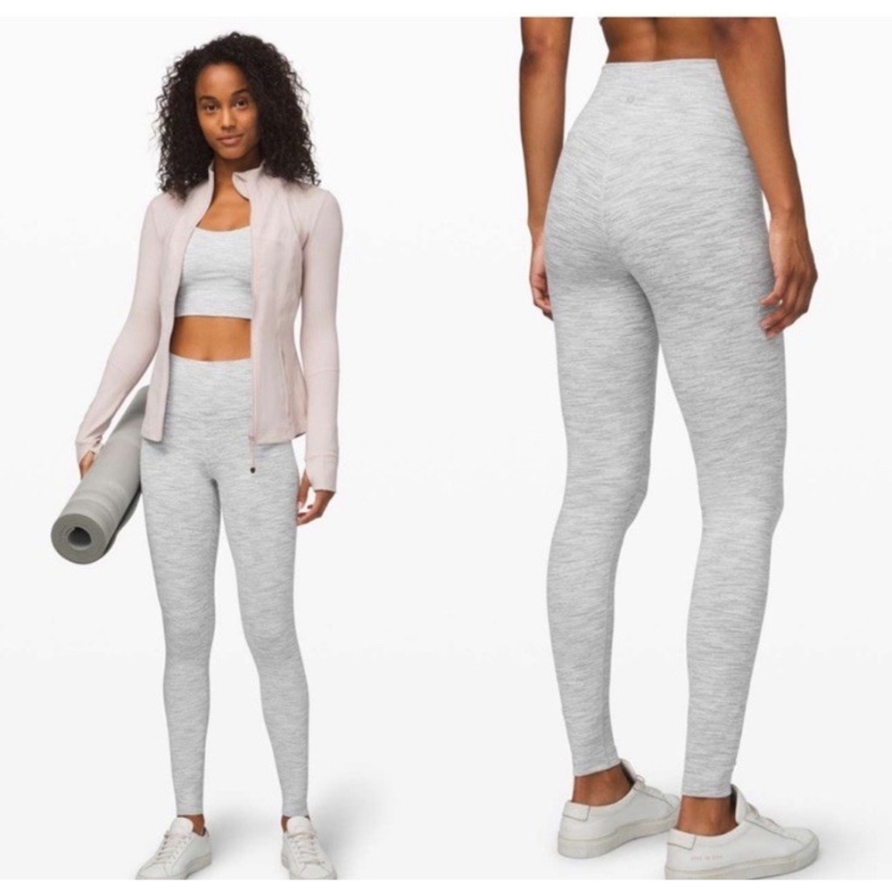 LULULEMON WUNDER UNDER HIGH RISE 28” Wee Are From Space Battleship SIZE 4 NWOT